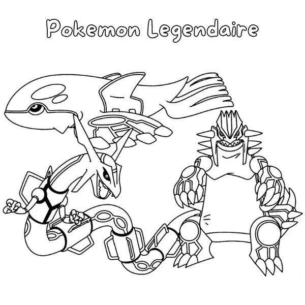 Tranh tô màu Pokémon Légendaire