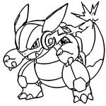 coloriage pokemon legendaire et decoupage