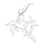 coloriage pokemon legendaire pour enfant de 5 ans