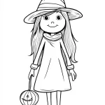 coloriage sorcière et dessins