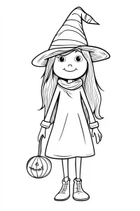 coloriage sorcière et dessins