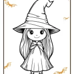 coloriage sorcière a colorier en ligne gratuitement