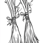 coloriage sorcière à imprimer pour enfant de 8 ans
