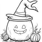 coloriage sorcière a colorier en ligne