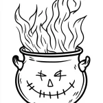 coloriage sorcière pour enfants a imprimer