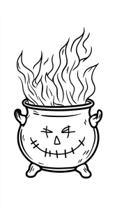 coloriage sorcière pour enfants a imprimer