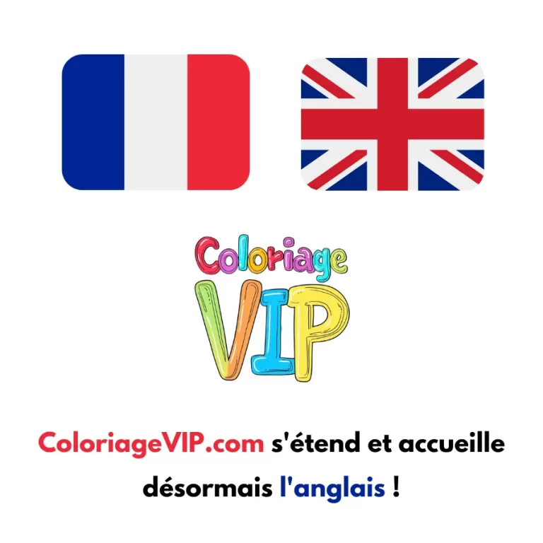 Tranh tô màu ColoriageVIP.com s&rsquo;étend et accueille désormais l&rsquo;anglais !