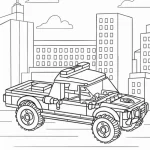 image de coloriage s Lego pour enfant