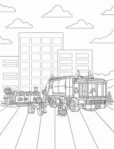 coloriage s Lego à imprimer pour enfant de 7 ans