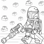 coloriage s Lego à imprimer pour enfant de 10 ans