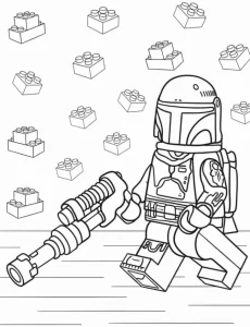 coloriage s Lego à imprimer pour enfant de 10 ans