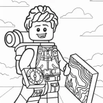 image de coloriage s Lego pour enfant