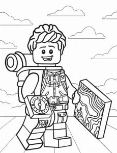 image de coloriage s Lego pour enfant