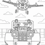 coloriage s Lego pour enfant de 4 ans
