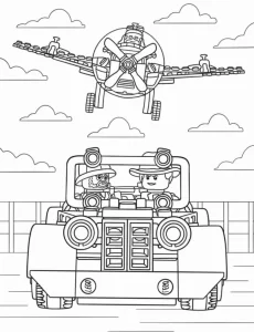 coloriage s Lego pour enfant de 4 ans