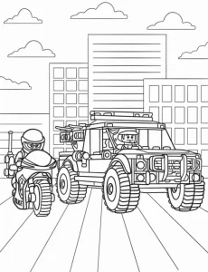 coloriage s Lego à imprimer pdf gratuit