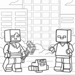 coloriage s Lego pour enfant de 7 ans