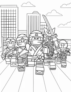 coloriage s Lego pour primaire
