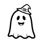 coloriage Fantôme Halloween educatif pour enfant