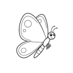 coloriage Papillon en vol à imprimer pour enfant de 10 ans