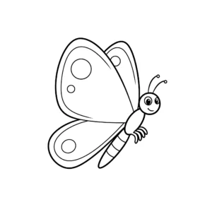 coloriage Papillon en vol à imprimer pour enfant de 10 ans