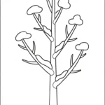 coloriage Arbre updated à imprimer pour enfant de 2 ans
