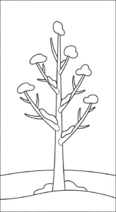 coloriage Arbre updated à imprimer pour enfant de 2 ans