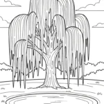 coloriage Arbre updated et découpage à imprimer
