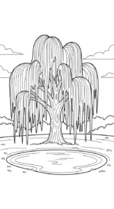 coloriage Arbre updated et découpage à imprimer