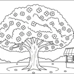 coloriage Arbre updated à imprimer pdf gratuit