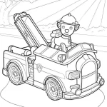 coloriage Camion de pompier a colorier en ligne gratuitement