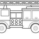 coloriage Camion de pompier d