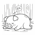 coloriage Cochon updated pour enfants à imprimer