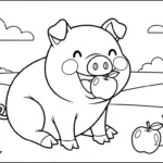 coloriage Cochon updated à imprimer pour enfant de 10 ans