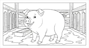 coloriage Cochon updated à imprimer gratuitement pdf