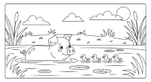 coloriage Cochon updated pour enfant gratuit