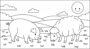 coloriage Cochon updated à imprimer pour enfant de 10 ans
