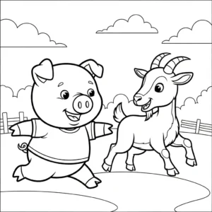 imprimer coloriage Cochon updated pour enfant