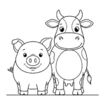 coloriage Cochon updated pour enfant de à imprimer