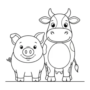 coloriage Cochon updated pour enfant de à imprimer