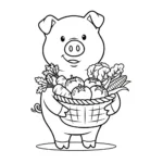 coloriage Cochon updated à imprimer gratuitement pdf