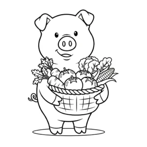 coloriage Cochon updated à imprimer gratuitement pdf