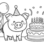 coloriage Cochon updated pour enfant de 8 ans