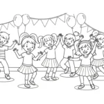 coloriage Danseuse updated pour enfant de 7 ans