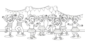 coloriage Danseuse updated pour enfant de 7 ans