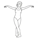 coloriage Danseuse updated à imprimer pour enfant de 7 ans