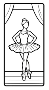 coloriage Danseuse updated a imprimer gratuit