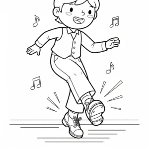 coloriage Danseuse updated pour enfants à imprimer