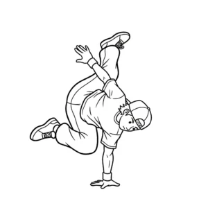 coloriage Danseuse updated à imprimer gratuit