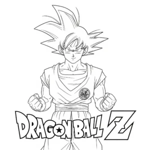 coloriage Dragon Ball Z update educatif pour enfant